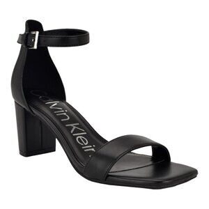 Calvin Klein Women's Nolene Ankle Strap Block Heel Sandals